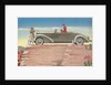 Tourists in Convertible Car on Mesa by Anonymous