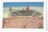 Tourists in Convertible Car on Mesa by Anonymous