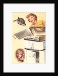 Woman with Modern Appliances by Anonymous
