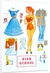 High School Paper Doll by Anonymous