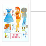 High School Paper Doll by Anonymous