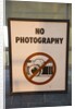 No Photography Sign by Anonymous
