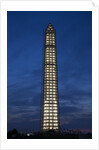 Washington Memorial with Scaffolding at sunset, Washington DC by Anonymous