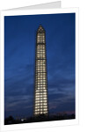 Washington Memorial with Scaffolding at sunset, Washington DC by Anonymous