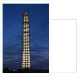 Washington Memorial with Scaffolding at sunset, Washington DC by Anonymous