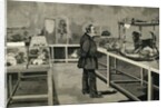 PASTEUR, Louis (1822-1895). Pasteur observes the effects of inoculation of rabies virus. by Anonymous