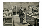 PASTEUR, Louis (1822-1895). Pasteur observes the effects of inoculation of rabies virus. by Anonymous