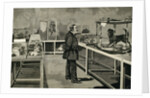 PASTEUR, Louis (1822-1895). Pasteur observes the effects of inoculation of rabies virus. by Anonymous