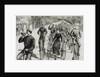 American League cycles in Pennsylvania Avenue. Mid May 1884. Washington. United States. Engraving. by Anonymous