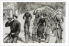 American League cycles in Pennsylvania Avenue. Mid May 1884. Washington. United States. Engraving. by Anonymous