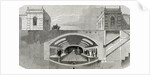Section of a London Underground station. England. Engraving from "L'Univers IllustrÃƒÂ©." Late ninetee by Anonymous