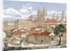 Spain. Galicia. Santiago de Compostela. Engraving. by Anonymous