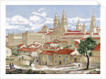 Spain. Galicia. Santiago de Compostela. Engraving. by Anonymous