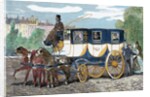 Horse-drawn omnibus. by Anonymous