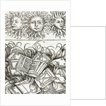 Burning books in the Library of Alexandria. by Anonymous