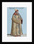 Sigismund von Herberstein (1486-1566). Engraving. Colored. by Anonymous