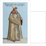 Sigismund von Herberstein (1486-1566). Engraving. Colored. by Anonymous
