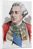 George III of the United Kingdom (1738-1829). Colored engraving. by Anonymous
