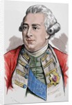 George III of the United Kingdom (1738-1829). Colored engraving. by Anonymous