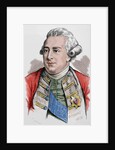 George III of the United Kingdom (1738-1829). Colored engraving. by Anonymous