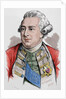 George III of the United Kingdom (1738-1829). Colored engraving. by Anonymous