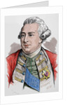 George III of the United Kingdom (1738-1829). Colored engraving. by Anonymous