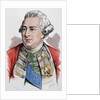 George III of the United Kingdom (1738-1829). Colored engraving. by Anonymous