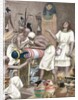 Mummification. Anciet Egypt. Engraving. 19th century. Colored. by Anonymous