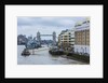 The Thames river, the HMS Belfast, a Royal Navy light cruiser, and the Tower Bridge by Anonymous