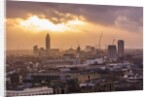View of the town at the sunset from The Monument by Anonymous