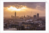 View of the town at the sunset from The Monument by Anonymous