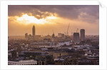View of the town at the sunset from The Monument by Anonymous