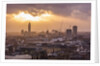 View of the town at the sunset from The Monument by Anonymous