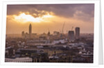 View of the town at the sunset from The Monument by Anonymous