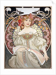 Calendar Illustration by Alphonse Mucha