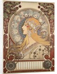 Poster illustration by Alphonse Mucha for La Plume