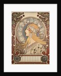 Poster illustration by Alphonse Mucha for La Plume