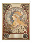 Poster illustration by Alphonse Mucha for La Plume