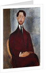 Portrait of Leopold Zborowski by Amedeo Modigliani