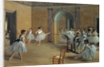The Dance Foyer at the Opera on the Rue Le Peletier by Egar Degas