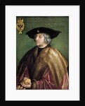 Portrait of Maximilian I of Austria by Albrecht Dürer