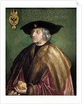 Portrait of Maximilian I of Austria by Albrecht Dürer