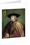 Portrait of Maximilian I of Austria by Albrecht Dürer