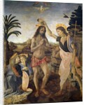 Baptism of Christ by Leonardo da Vinci and Andrea del Verrocchio by Anonymous