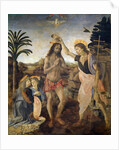 Baptism of Christ by Leonardo da Vinci and Andrea del Verrocchio by Anonymous