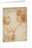Drawing of an Old Man and a Youth by Leonardo da Vinci