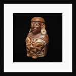 Moche anthropomorphic bottle by Anonymous