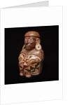 Moche anthropomorphic bottle by Anonymous