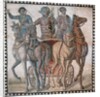 Roman mosaic with charioteer in a quadriga by Anonymous