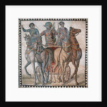 Roman mosaic with charioteer in a quadriga by Anonymous